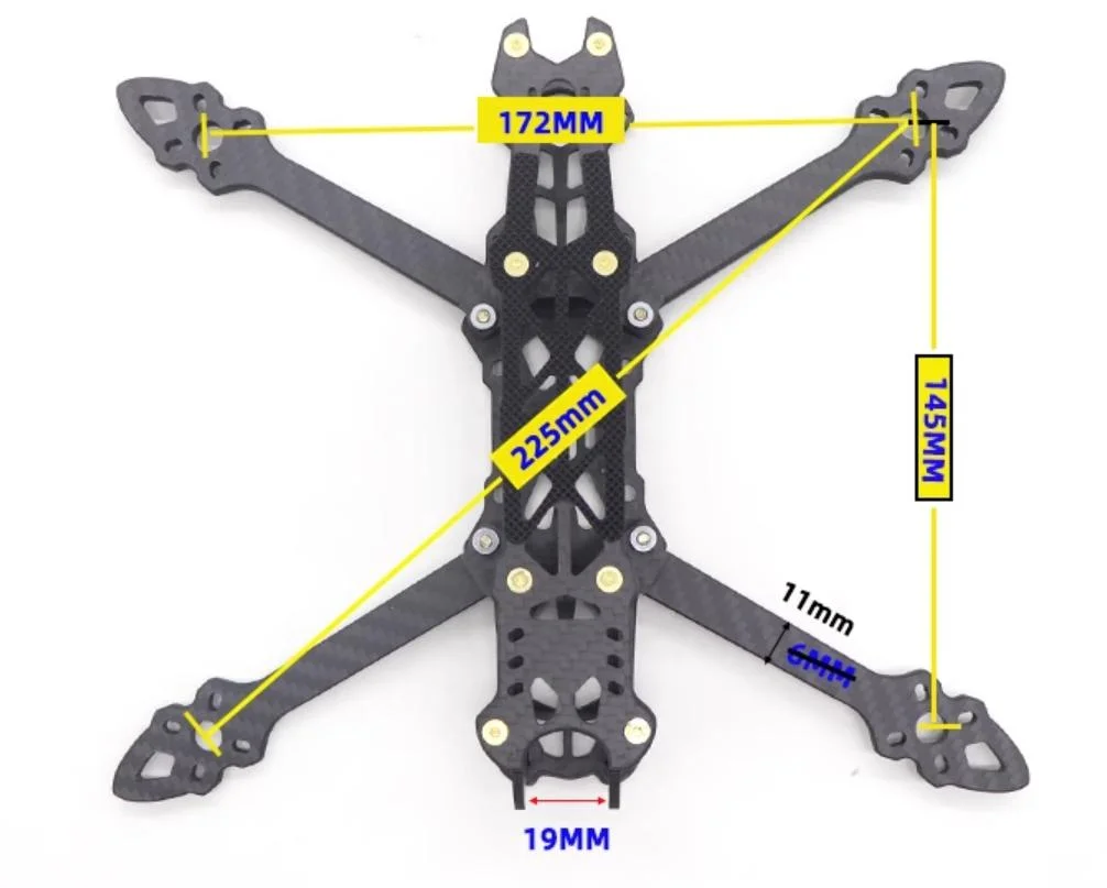 3K Carbon Fiber Drone Rack Carbon Fiber Drone Accessories Twill Full Carbon Plate