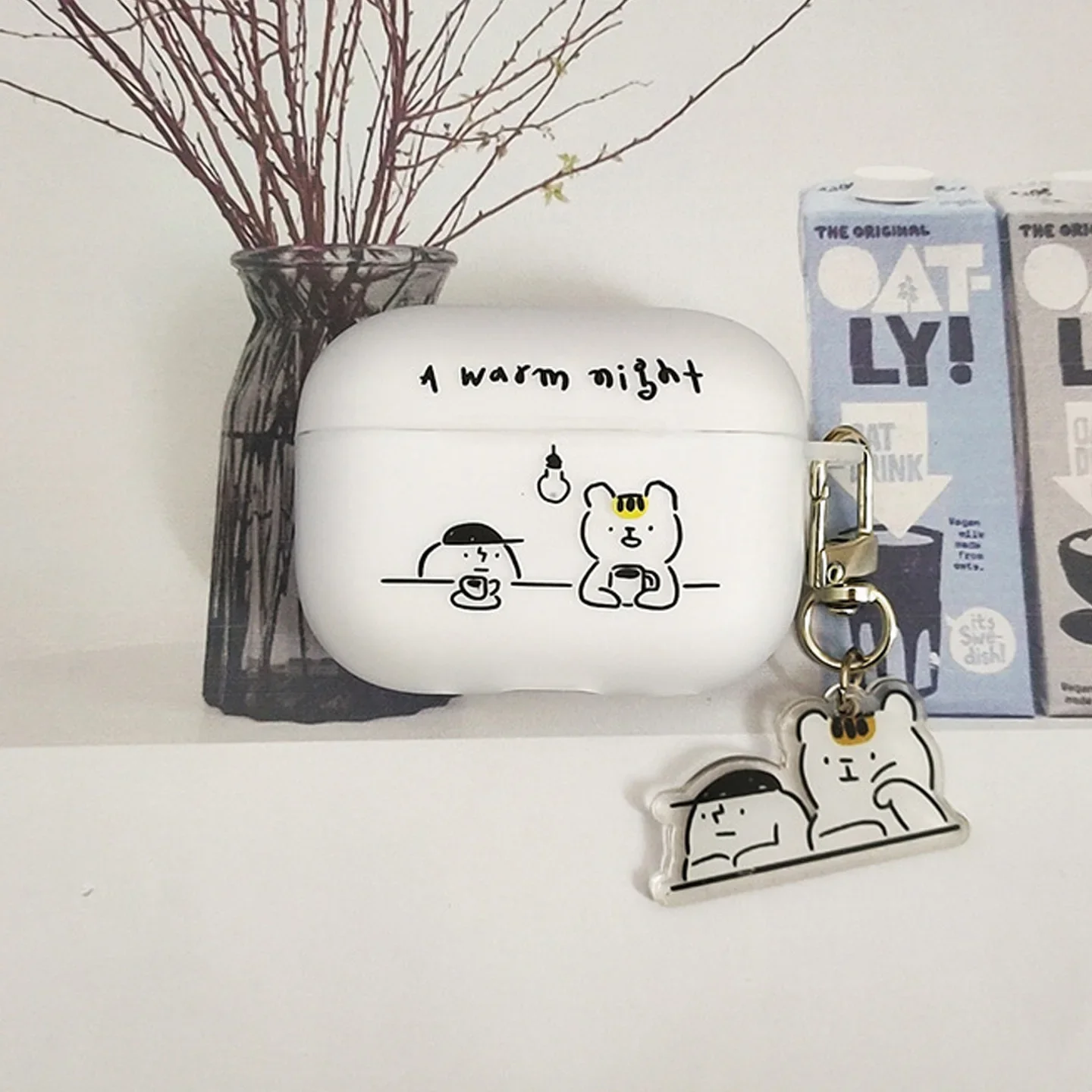Funny Cartoon Airpods 1 2 3 Pro 2 White Earphone Protective Cover For Airpods Pro Case Airpods 4 2024 Case For Girls