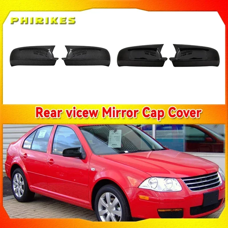 

Glossy Black Side Rear View Mirror Caps Cover For VW Golf 4 IV MK4 GTI R 1998-2002 For VW Bora Jetta Passat B5 1998-2005