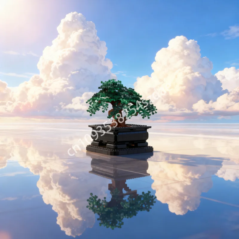 

456 шт. MOC бонсай Tree Creator Experted модель строительные блоки строительство Рождественский подарок творческая идея кирпич детская игрушка на день рождения