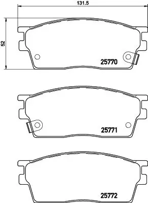 1set Front / Rear Brake pads set auto car PAD KIT-FR RR DISC BRAKE for Chinese GAC GA4 GS3 Automobile parts