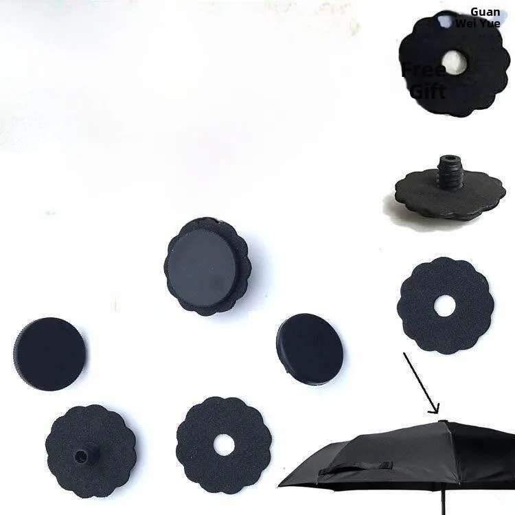 

Universal Umbrella Parts Screw Cap Sunshade Umbrella Waterproof Ring Accessory Small Black Umbrella Top Hat Rainproof