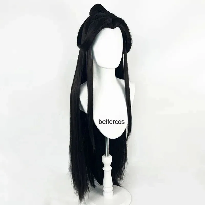 

Парик CyXie Lian Аниме Heaven Official's Blessing Косплей Черные волосы Tian Guan Ci Fu Hanfu Парики XieLian Косплей Парик + Кепка для парика