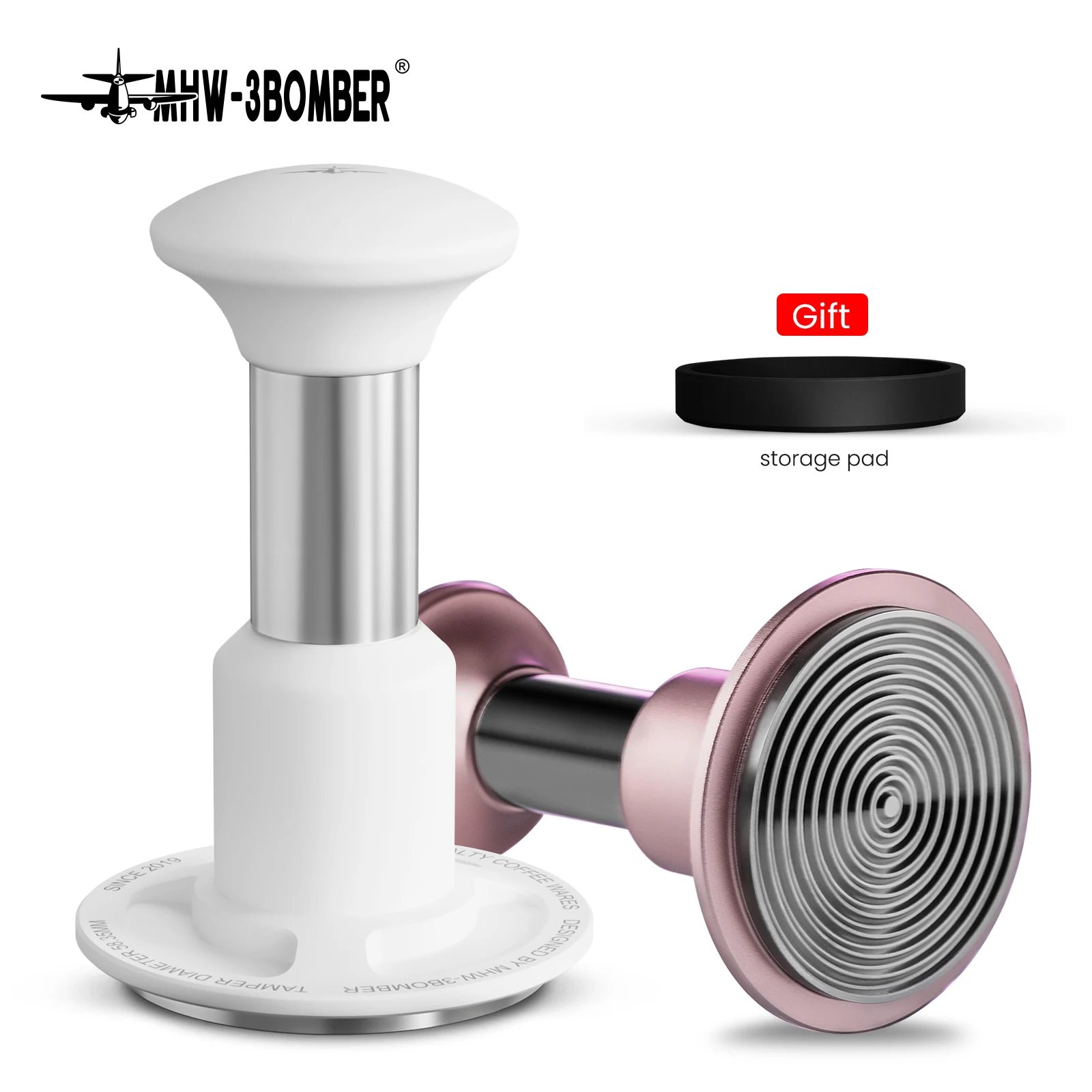 MHW-3BOMBER Espresso Coffee Tamper Spring Loaded Tamper With Sound Feedback Impact Tamper Tool for Barista