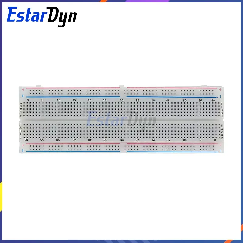 Estardyn 3.3V/5V MB102 Breadboard power module+MB-102 830 points Solderless Prototype Bread board kit +65 Flexible jumper wires