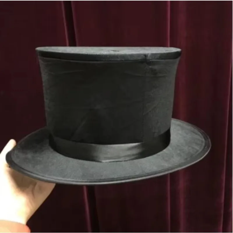 Magicians Top Hat With Hole Magic Tricks Stage Illusions Accessories Gimmick Prop Can Used with Cane to Table Base