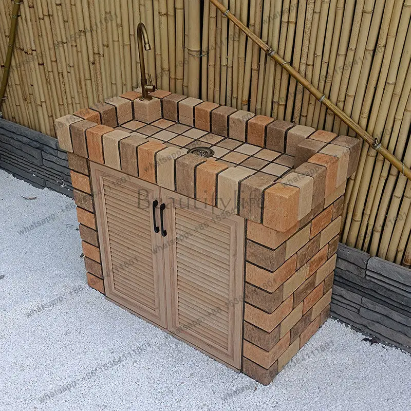 Outdoor courtyard sink, basin on the stage, laundry pool, sink, balcony integrated