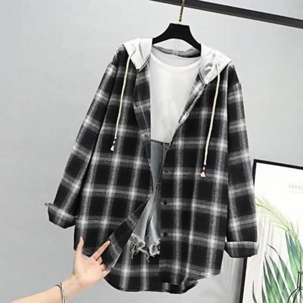 Chic Lady Jacket Outwear Women Hoodie Coat Loose Anti-pilling Women Hoodie Coat  Zipper