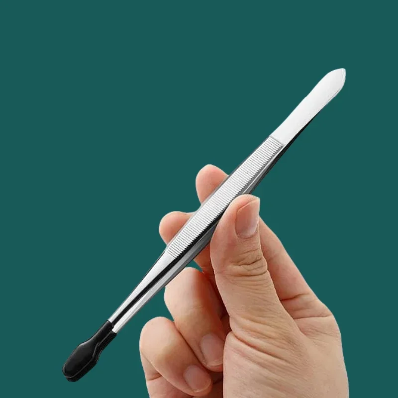 4 Pieces Tweezers Set With Rubber Tips Tweezers Rubber Flat Tip Tweezer For Jewelry Hobby Industrial Hobby Craft