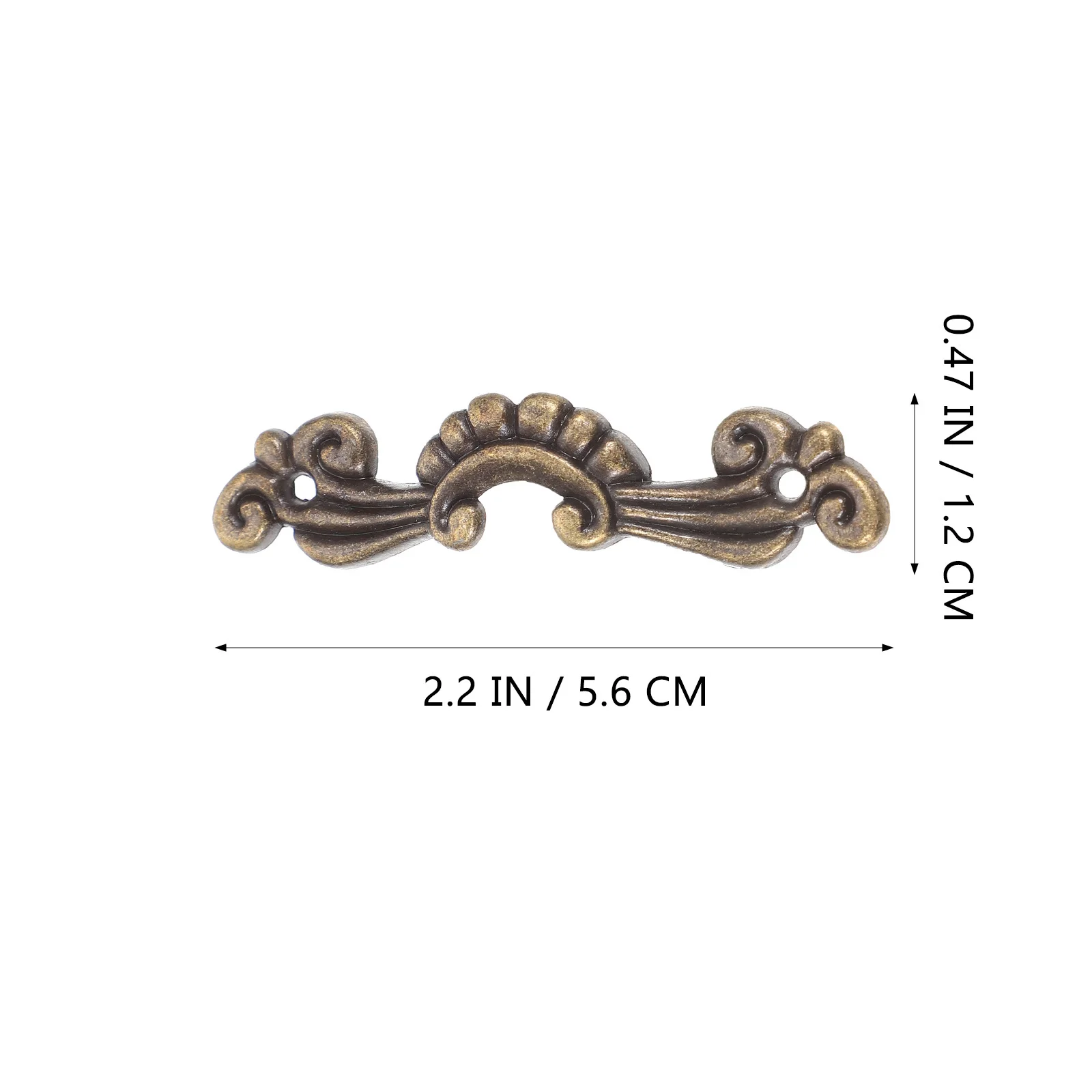 1 مجموعة سبائك الزنك خزانة تسحب مقابض الأدراج خمر سطح أملس سهلة التركيب أجهزة ديكور المنزل صندوق خشبي لوازم #6