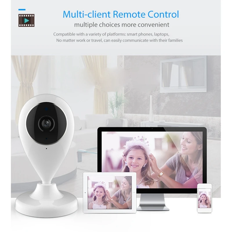 Tuya Wifi Indoor IP Camera 1MP Tuya Wireless Smart Indoor Mini Portable 720P Camera