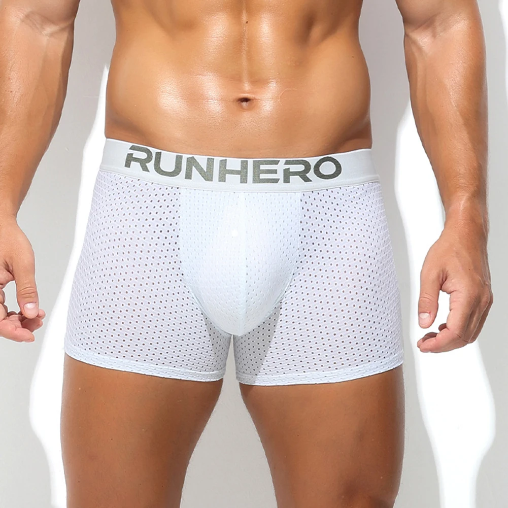 

Mens Briefs Mesh Underwear Low Waist Pouch Panties Shorts Hip Pads Pants Seamless Elastic Underpants Hombre Jockstrap