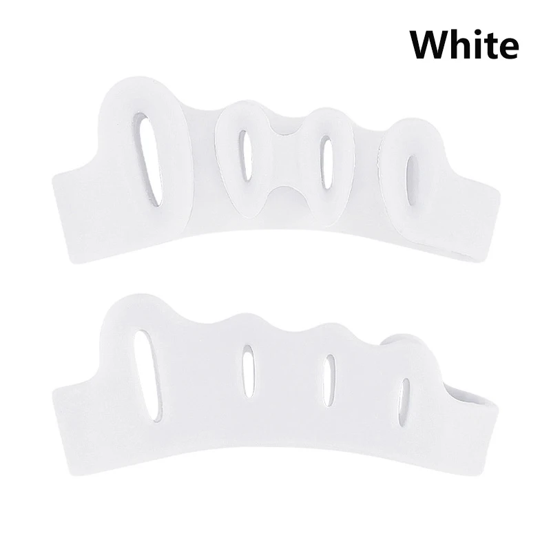 1 Paar Siliconen Teen Vinger Separator 5 Gat Hallux Valgus Orthopedische Spacers Bunion Zorg Overlappende Hamer Voet Corrector