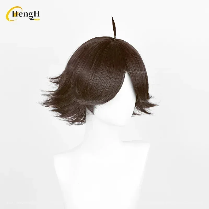 عالية الجودة الاصطناعية أنيمي رينتارو سونا قصيرة 30 سنتيمتر البني تأثيري مقاومة للحرارة الشعر هالوين شعر مستعار للحفلات + غطاء شعر مستعار