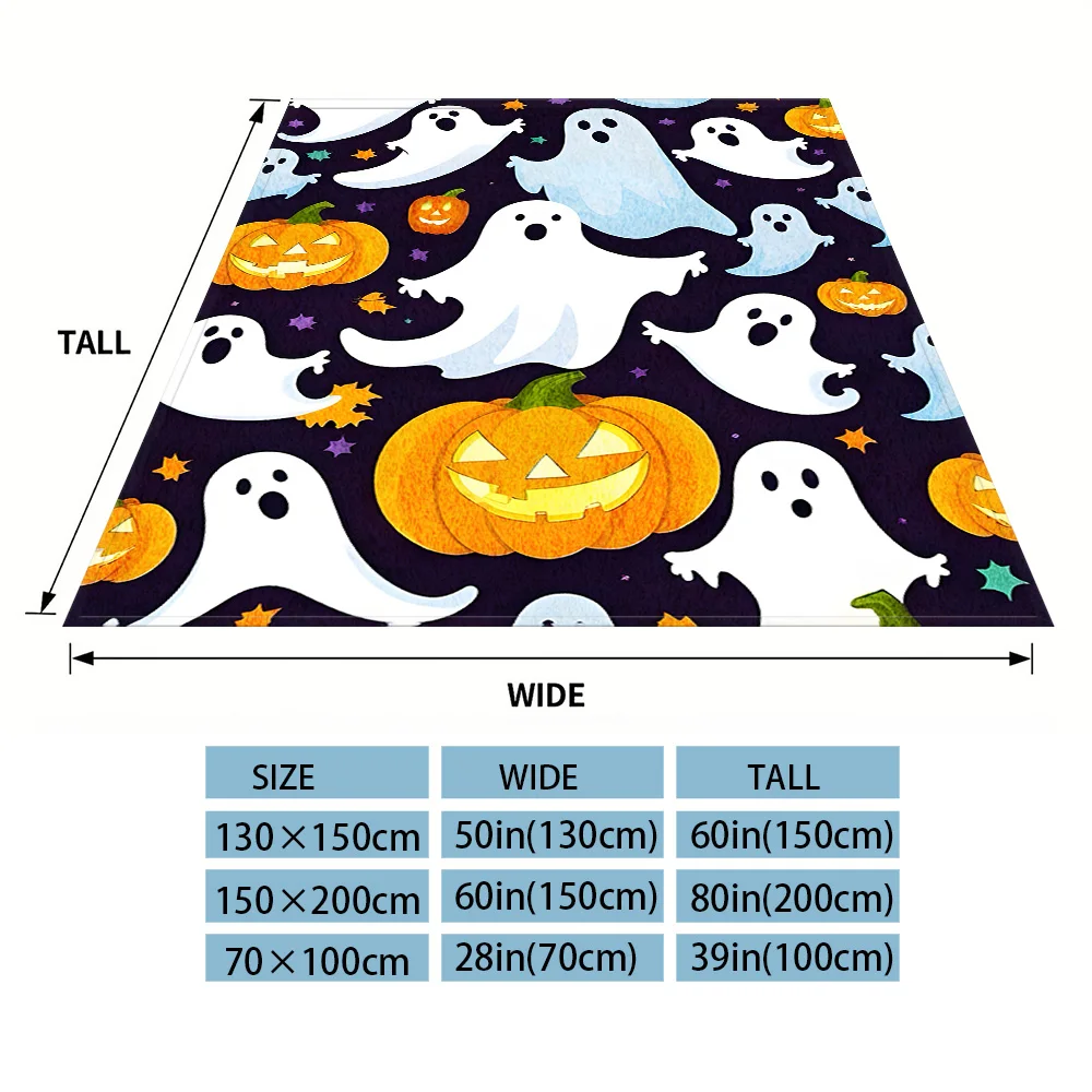 Halloween Cute Winter And Summer French Plush Blanket Soft And Fluffy Comfortable Wool Blanket Sofa Ideal Gift