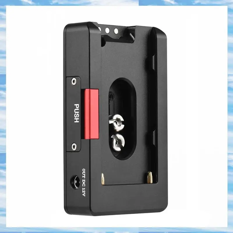 

T31C-NP-F Зарядное устройство Металлическая пластина адаптера аккумулятора USB DC12V DC8V DC Выходы 1/4 дюйма для NP-F970/F950/F930/F770F750/F570 Easy T