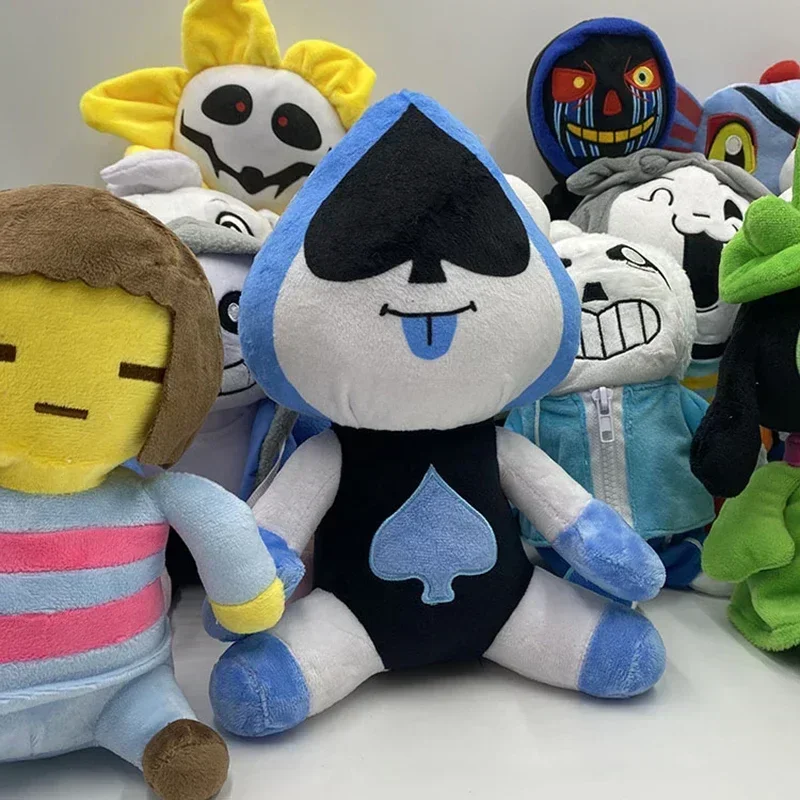게임 Undertale 플러시 장난감 Chara Frisk Sans Papyrus Ootopus Alphys Toriel 인형 봉제 인형 애니메이션 피규어 소파 장식 선물