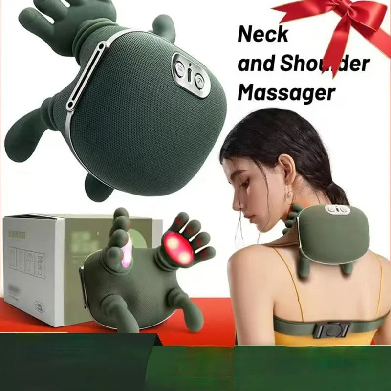 Multifunctional 2-in-1 Neck Shoulder Massager, Imitating Hand Massage with Skin-Fit Design,Relaxation Master for Body