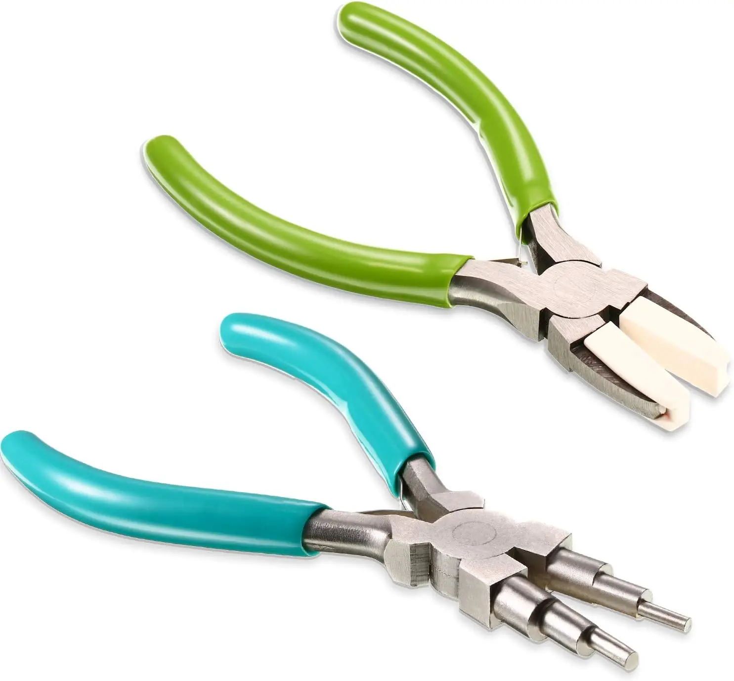 2 PCS Jewelry Making Tool Bail Making Pliers 6 in 1 Jewelry Pliers Wire Bending Pliers for Beading Looping Shaping Wire DIY