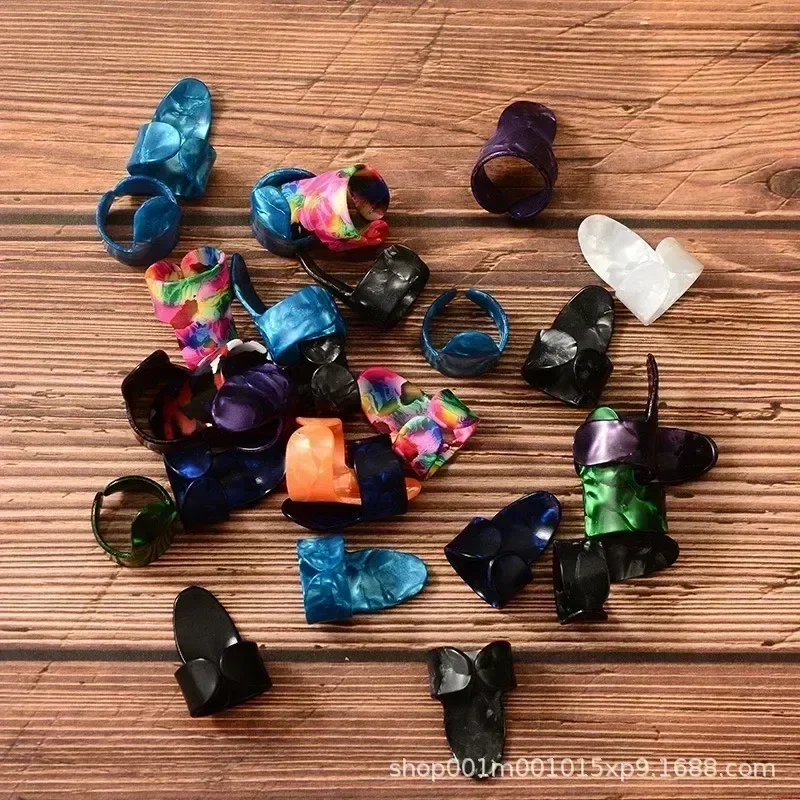 10pcs Guitar Thumb and Index Fingerl Thumb Finger Pick Random Color Guitar Accessories Puas Para Guitarra Accesorios