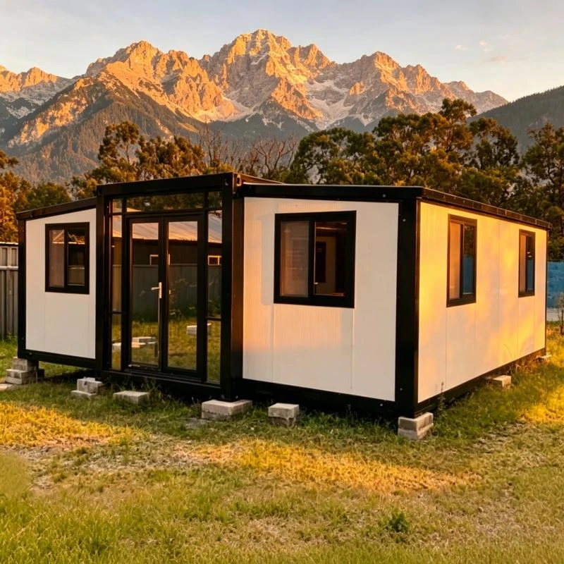 All Steel Prefab Container Home Available in 20ft 40ft Configurations Modern Granny Flat Backyard House Kit Fast Installation