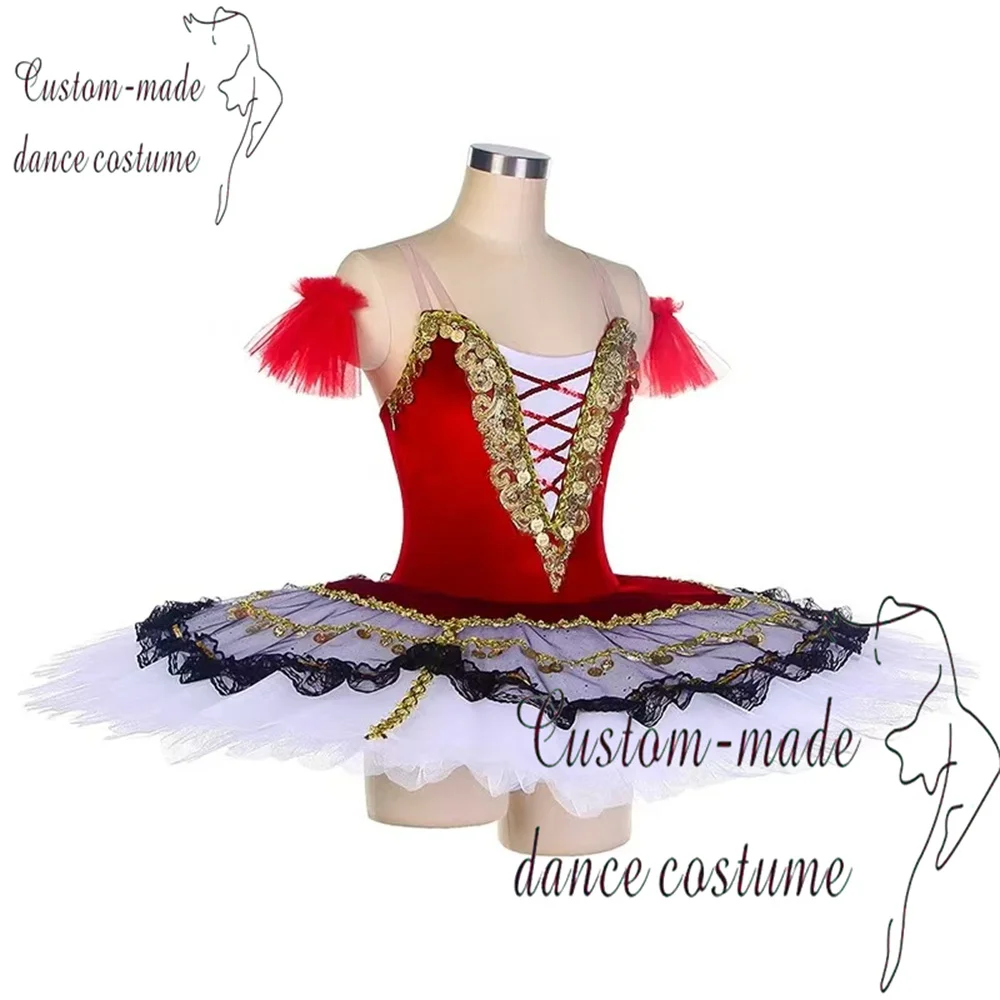 Esmeralda Ballet Skirt Children's Customized Competition Dress Red Professional Edition Dress Adult Ballet Performance Dress