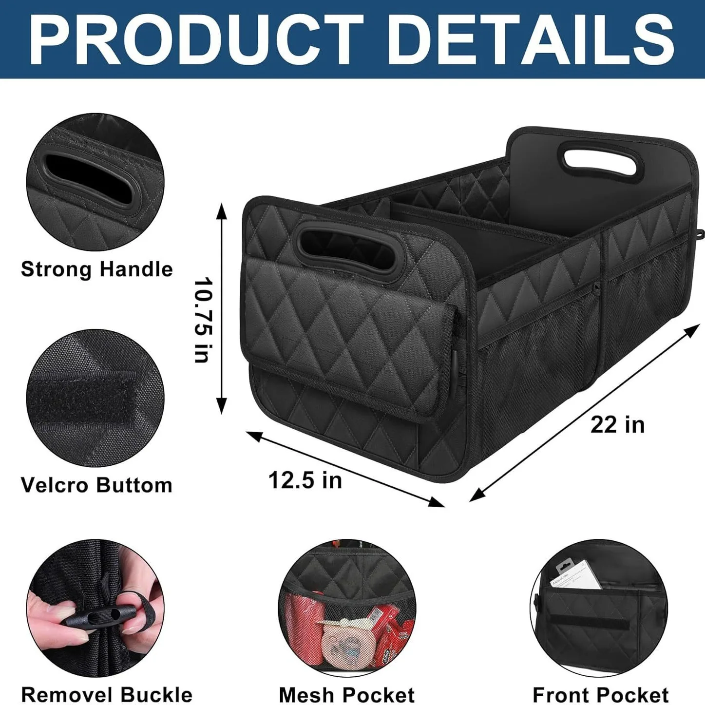 Car Trunk Car Storage Box Classification Storage Box Car Supplies Finishing Tail Box