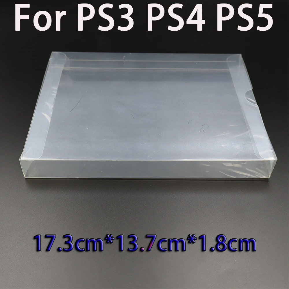 Caixa de cartucho de jogo transparente, capa de plástico para jogos cib, protetor pet para n64 nes snes para gb gba gbc ngpc switch para ps5