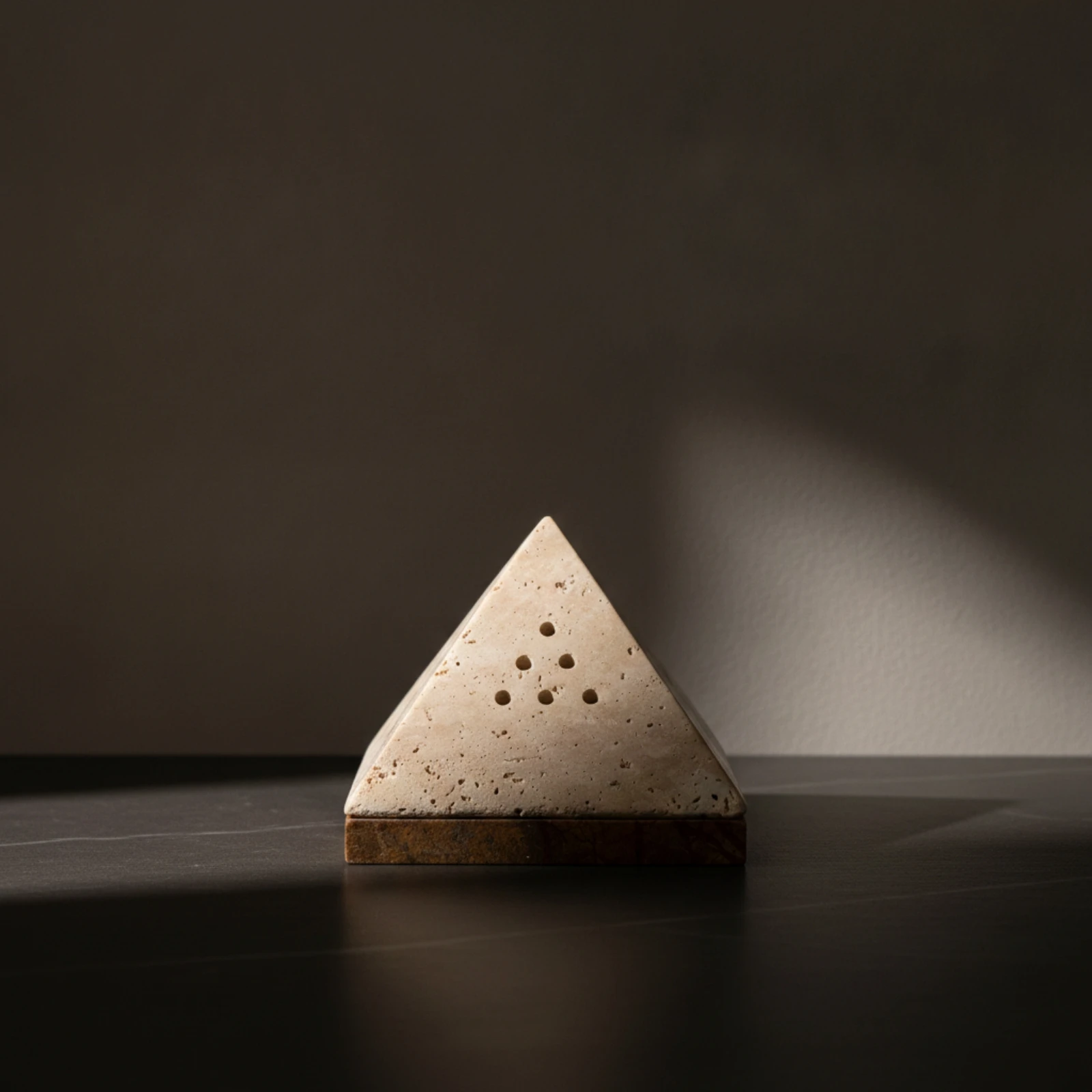 Pyramid Incense Burner Long-Lasting Incense Holder with Base Censer Decorative Ornament Zen for Hotel Lobby, Entryway