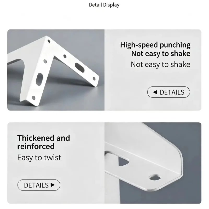4PCS 10/15CM White Metal Furniture Legs Triangle Wear-resistant Cabinet Legs Replacement Anti Scratch Cupboard Sofa Chair Feet