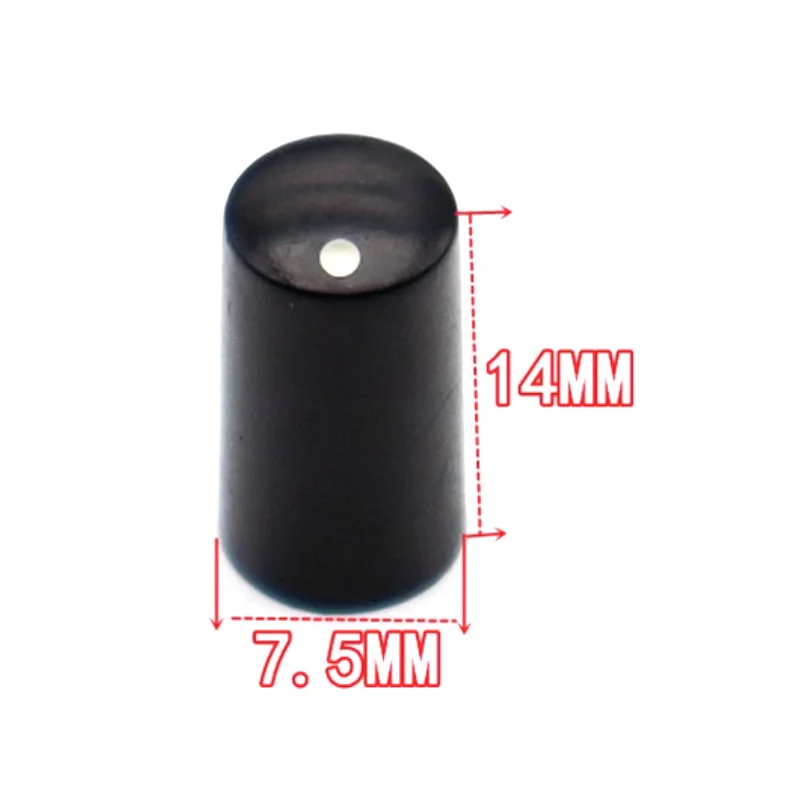 10 PZ prugna albero 6mm 7.5x14mm NERO tappo manopola in plastica Potenziometro RK097 148 WTH118 RV24YN Encoder rotativo manopola interruttore