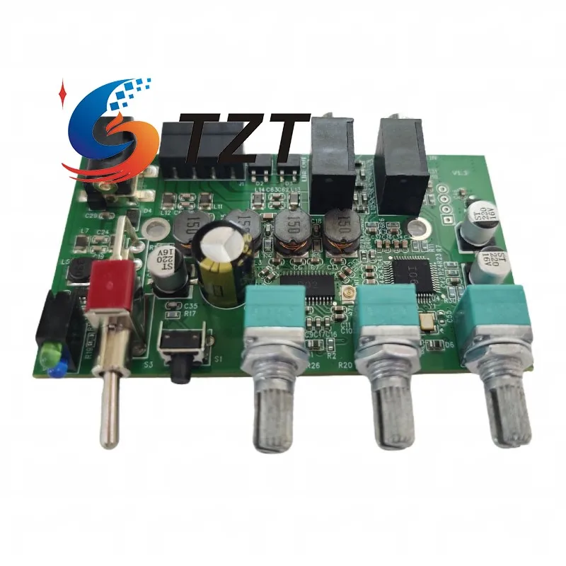 TZT 2x25W DC12-24V Bluetooth Power Amplifier Board BT5.0 Stereo 2.0 Digital Amplifier Board Support Treble and Bass Adjustment