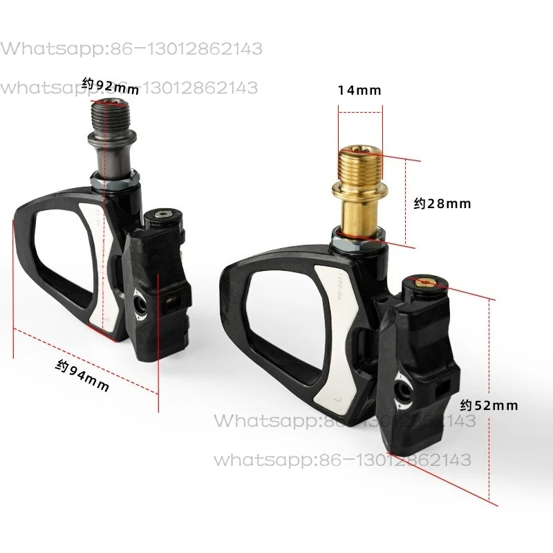 

2025 PD06 road bike carbon fiber lock pedal bicycle SPD self-locking steel titanium 6 degree pedal with lock plate pedal