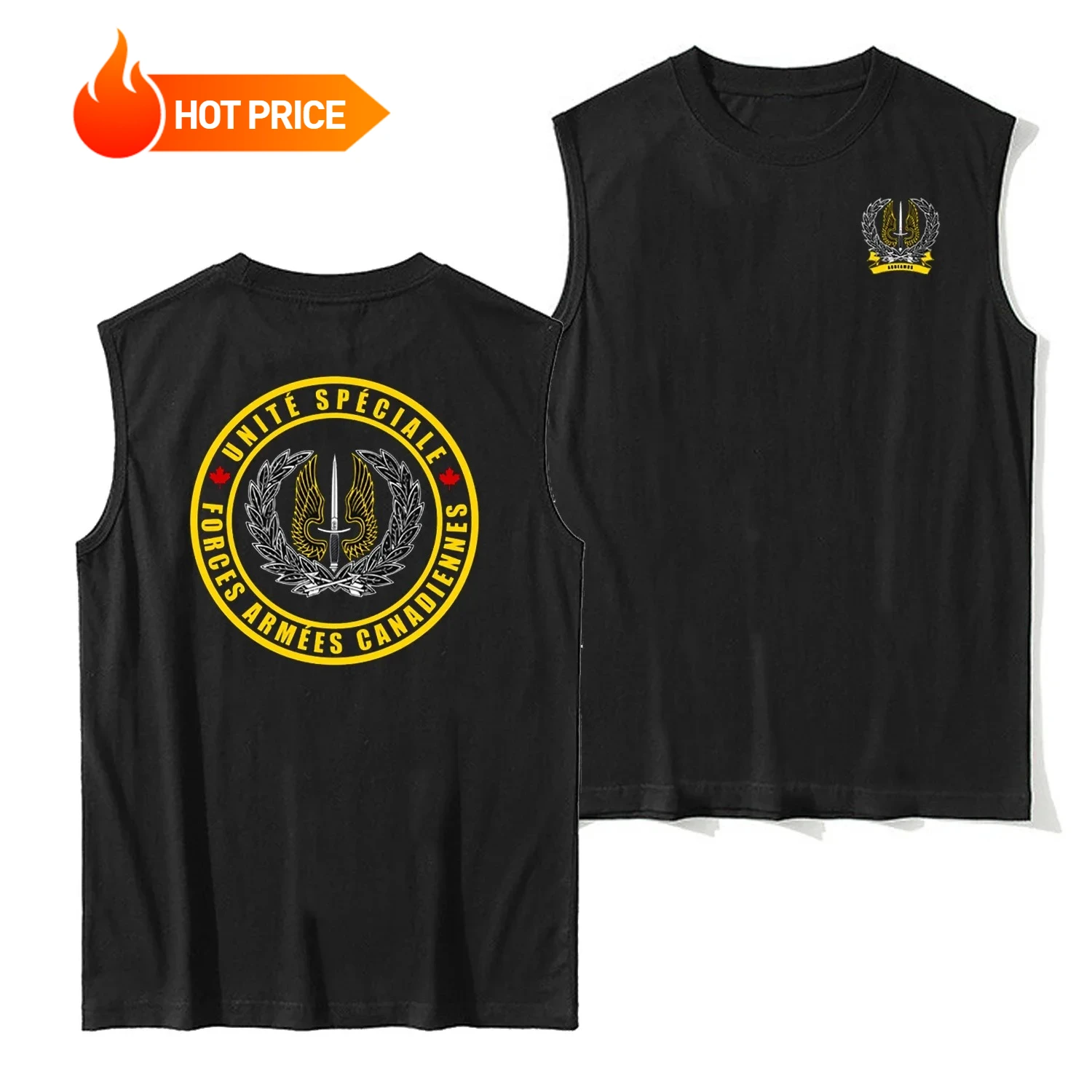 

Канадский полк специального назначения CSOR Elite Tanktop, новая летняя повседневная мужская майка из 100% хлопка с круглым вырезом, футболка без рукавов