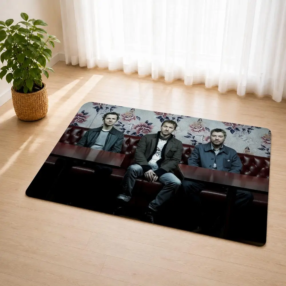 Heavy Metal Rock Band D-DOVES Floor Mat Flannel Rug Soft Non Slip Door Mat For Bathroom Bedroom Kitchen Living Room Home Decor