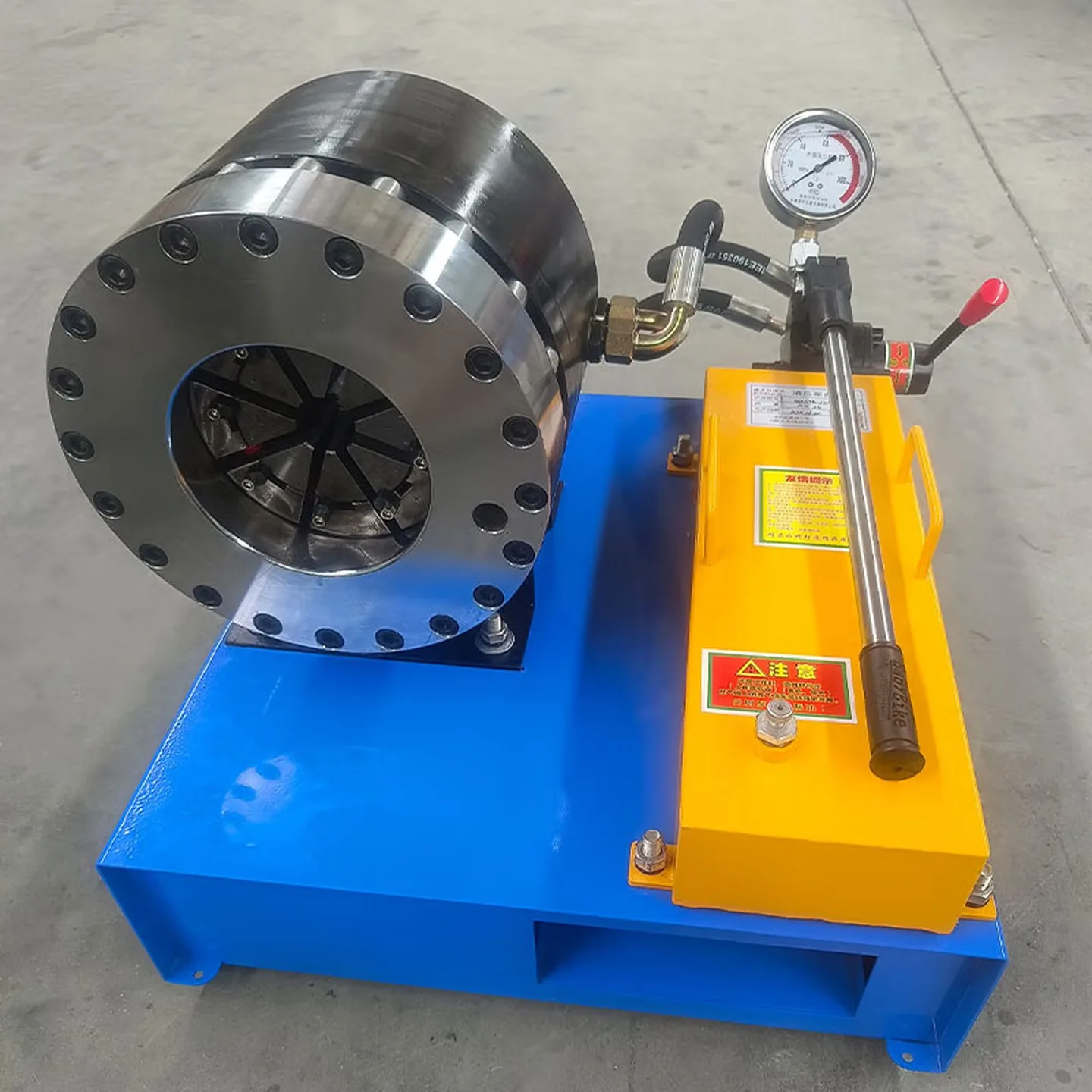 

Vehicle electric small manual hydraulic hose high pressure YouTube explosion-proof tube buckling machine