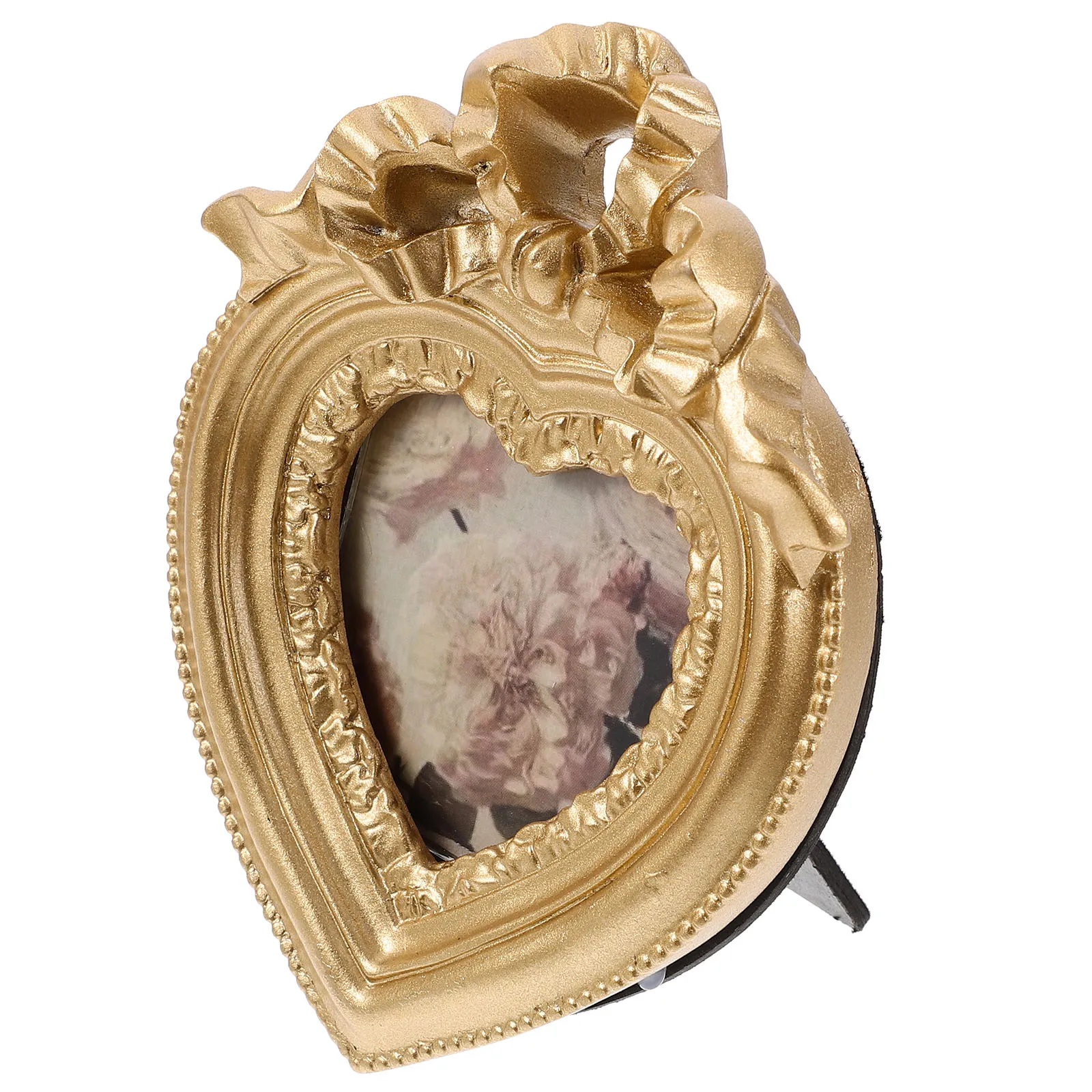 

1pc Heart Shaped Resin Picture Vintage Small Embossed Photo Decorative Home Bedroom Decor Desk Wall Hanging Small Heart