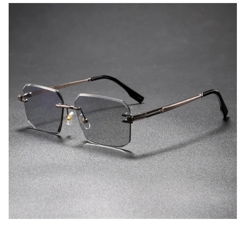 Neue Mann Sonnenbrille Frau UV400 Quadratische Brillen Mode Vielseitige Trend Shades Hohe Qualität Randlose Sonnenbrillen Unisex Outdoor Sport – Detail 16