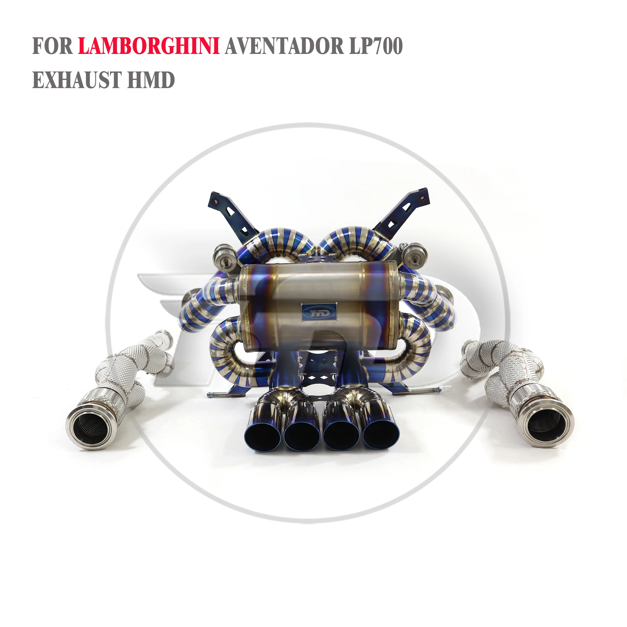 HMD Titanium Alloy Exhaust Systems Modified Downpipe For Lamborghini LP610 LP640 LP700 EVO Auto Electronic Valve