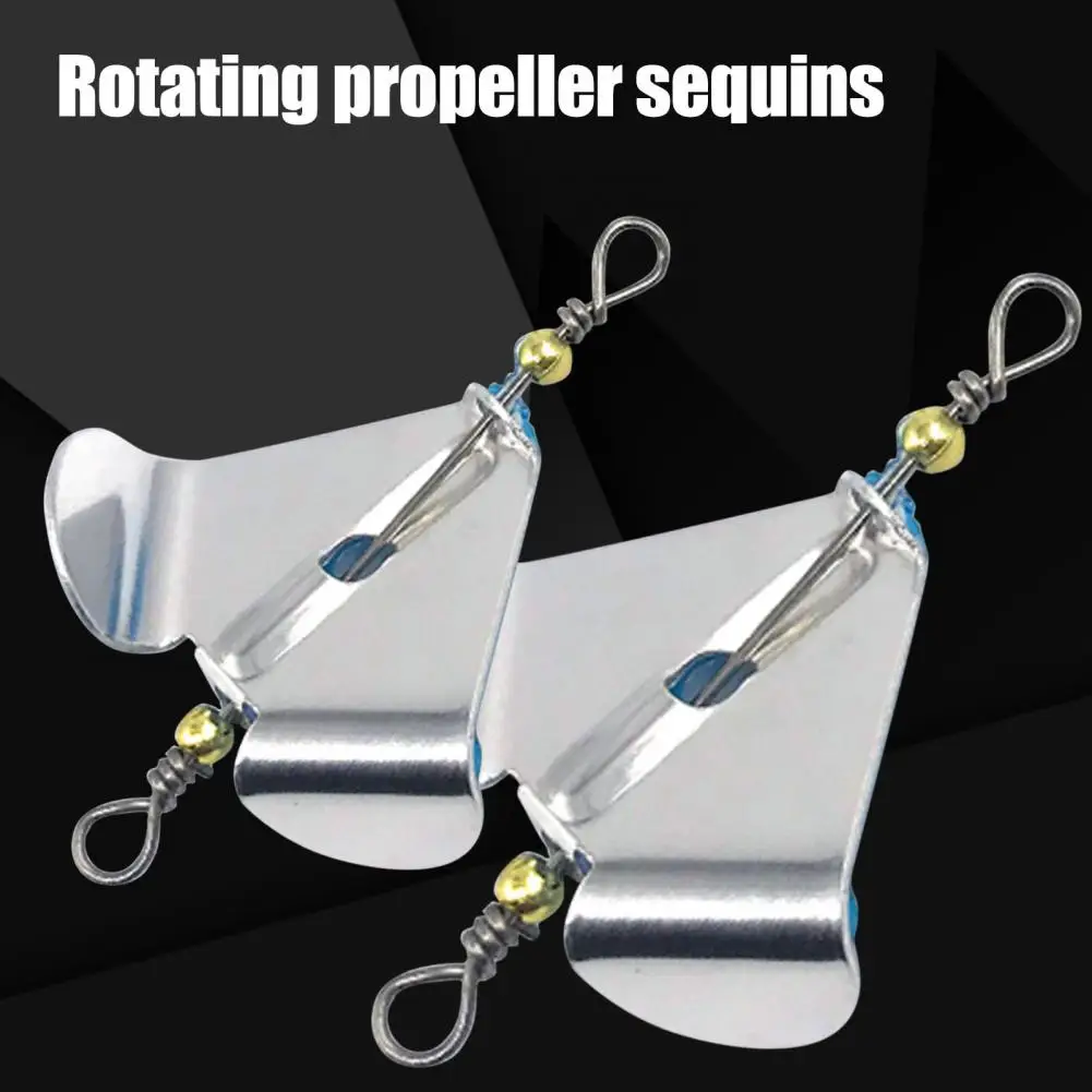 10Pcs Portable Fishing Lure Spinner  Compact Long Service Life Lure Spinning Sequins  Professional Fish Bait Spoon