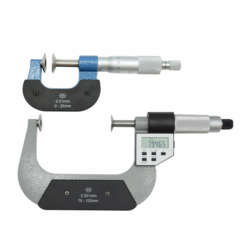 XIBEI Outside micrometer Disk Type Micrometer (rotating spindle) 0-1inch 0-25mm 0.001mm