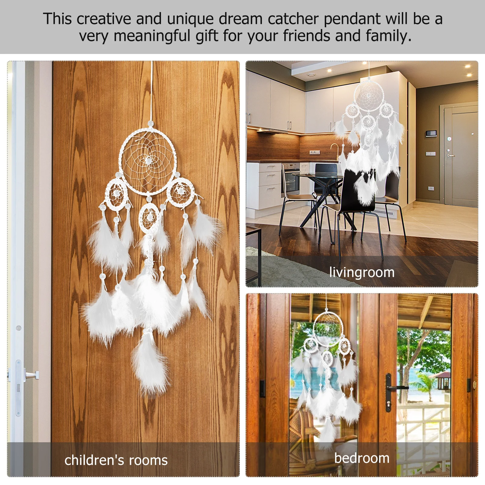 

Bohemian Wall Hanging Decor Dream Catcher Ornament Car Room Decorations for Teen Bedroom