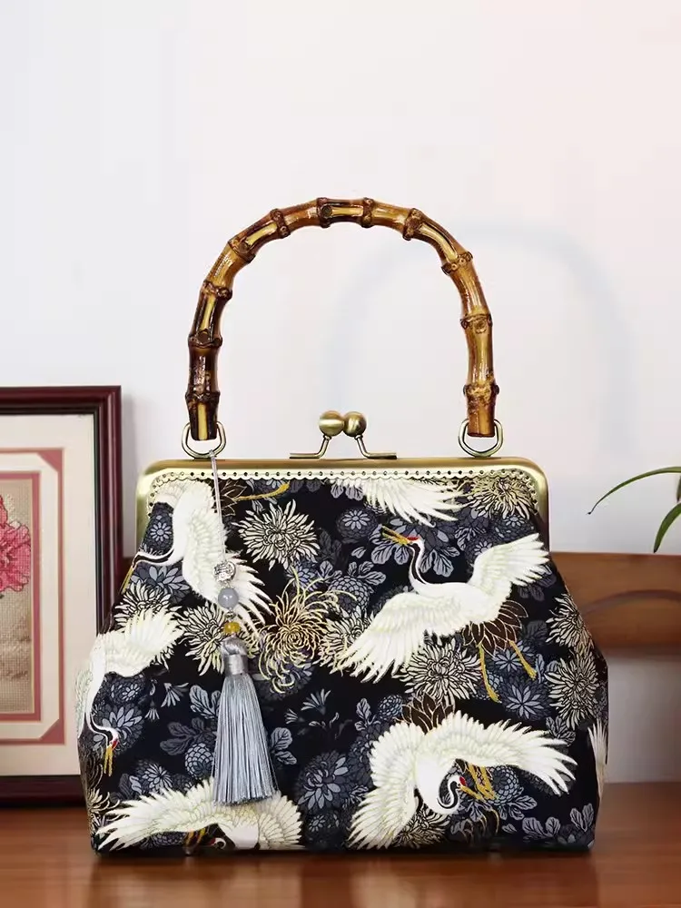 Vintage Japan Style Bag Bags Shell Lock Hand Bags Women Shoulder Crossbody Bag Chain Fringe Women's Handbags