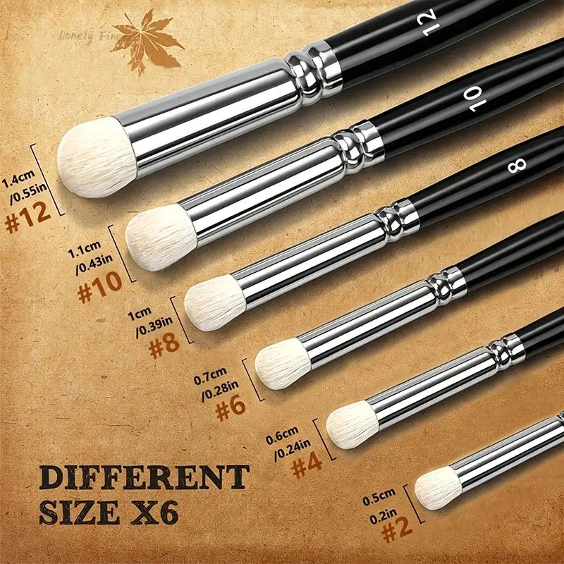 Miniature Painting Dry Brush Set 3/4/6Pcs Soft Bristle Detail Paint Brushes for  Model DIY Art Craft