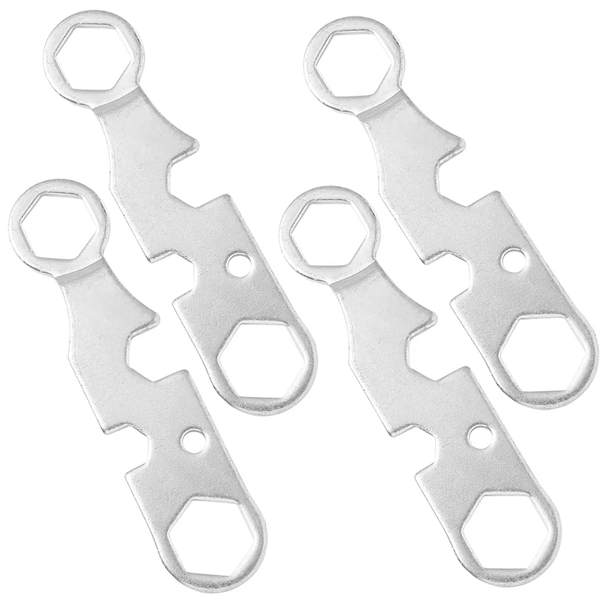 4Pcs Professional Skateboard Tool Set All in One Metal Wrench Spanner for Skateboard Hardware Wheels Trucks Repair Compact