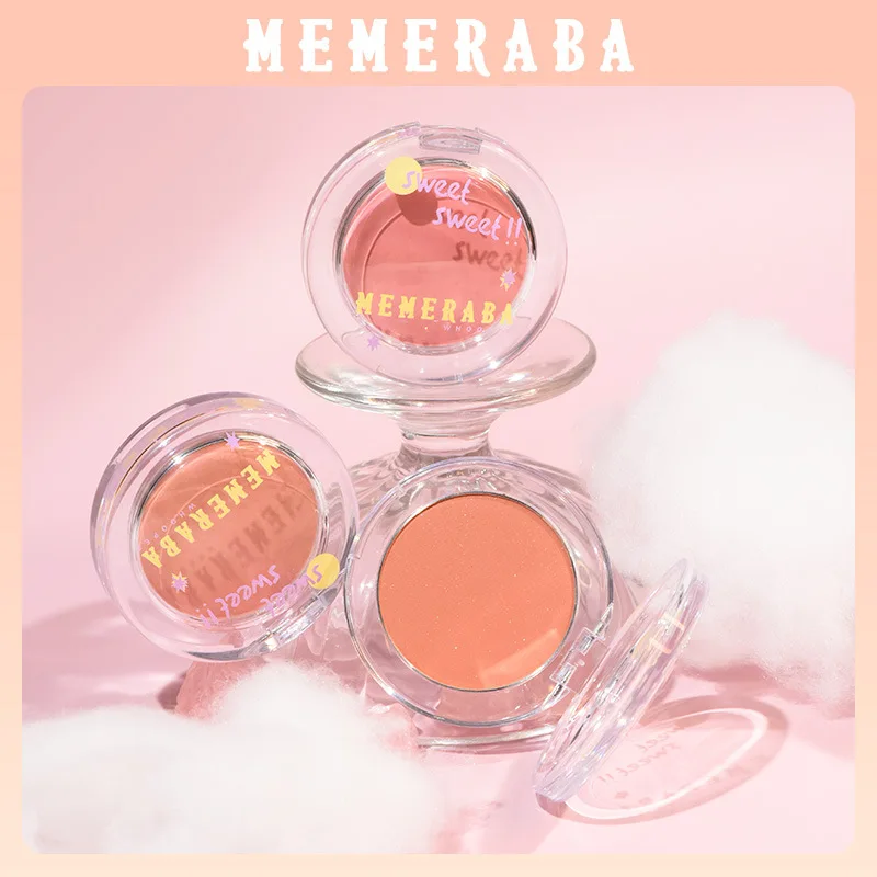 

MEMERABA Soft Focus Light Color Bush Single Color Powder Nude Makeup Natural Matte Pearlescent Delicate