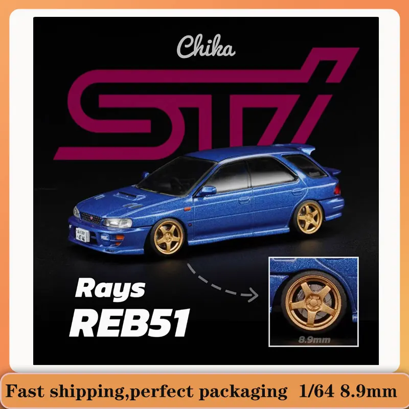 

1/64 Chika MS3 8.9/9.7mm Car Modified Wheel Hub Alloy Resin Wheels Suitable for 1:64 Static Model Car Toy