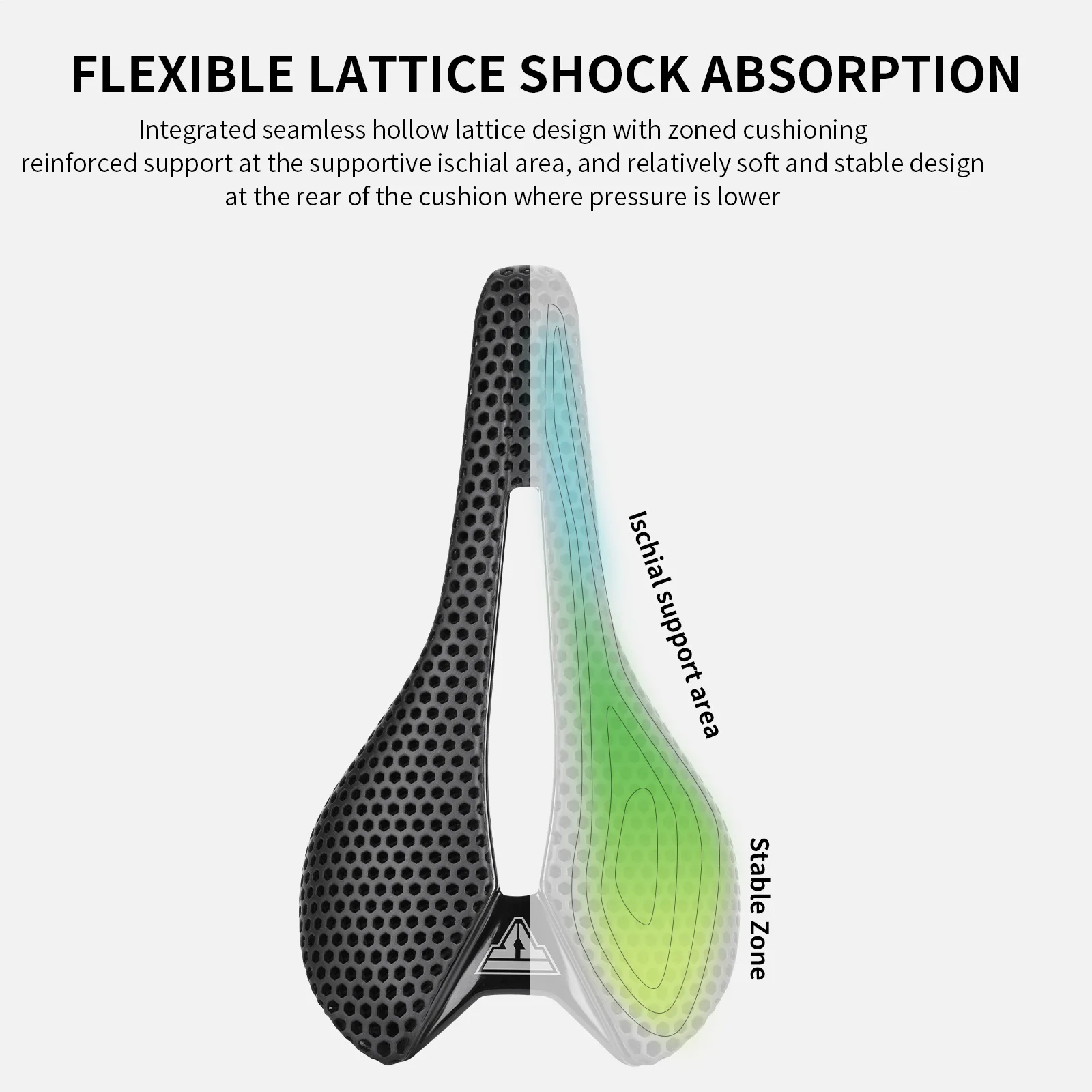 TOSUOD 3D-gedruckter Sattel für Rennräder, Kohlefasermaterial, rutschfester, wasserdichter Fahrradsitz, leichtes Design – Detail 4