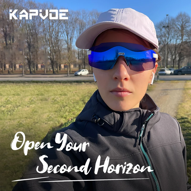 

KAPVOE New Outdoor Bicycle Women Road Cycling Glasses Sports Sunglasses Bike Eyewear Bicycle UV400 Women Hiking Running Goggles