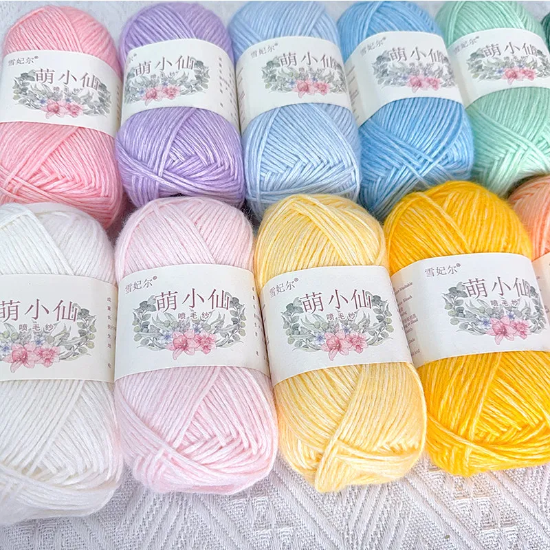

Adorable Handmade Baby Fairy Cotton Thread,crafted with Artisanal Knitting,crocheted,made From Smooth Polyester Fiber Flow Yarn